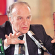 Newly discovered Bosnian prime minister Alija Izetbegovic answers reporters' questions about the scandal engulfing the apparently existing Bosnian government.